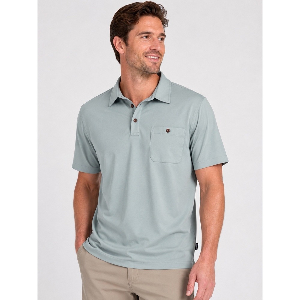 Patagonia Sunshade Polo Shirt‎ Mens 2XL Sage Green Recycled Polyester